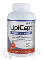 LipiCept cholesterol support supplement bottle by HCP Formulas