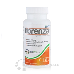 Fibrenza 60 Capsules systemic enzyme supplement bottle by HCP Formulas